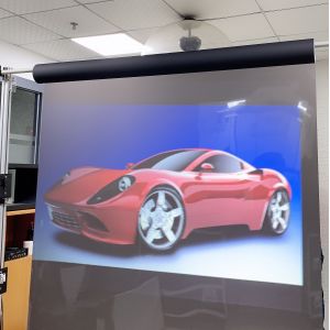 Self-adhesive Rear Projection Transparent hologram touch screen film for Window