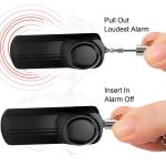 6F22 Personal Keychain Alarm With Aaa Battery Led Light