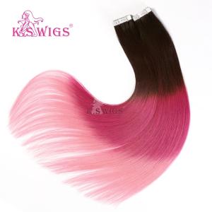 China Wholesale Perfect Quality 100% 3Tones remy Ombre color Brazilian thick Tape on Human hair factory