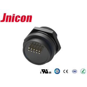 M19 Screw Locking PA66 Nylon Cat5e RJ45 Waterproof Connector