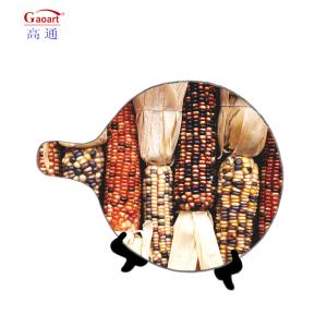 China Sustainable Tempered Cutting Board for Glass Dining Table Wedding Black Glass Placemate factory