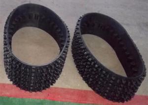 China Black Color Snowmobile Parts Tracks , Snowmobile Parts Tracks High Performance factory