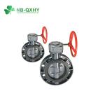 NB-QXHY CPVC UPVC 304 DN50-200 DIN Standard PVC Water Butterfly Valve for