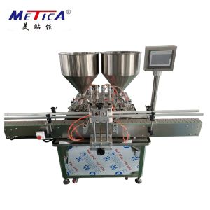 PLC programmable Small Scale Bottle Filling Machine , Viscous Liquid Filling
