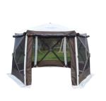 Outdoor foldable hexagonal single - door quick - open picnic tent