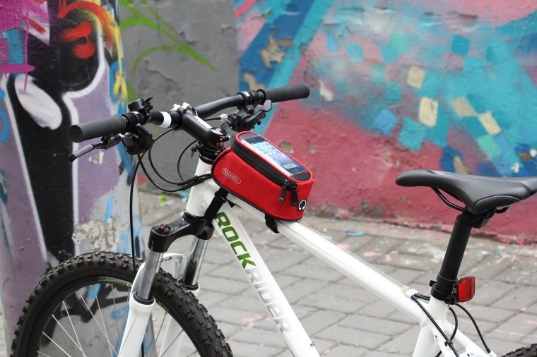 Roswheel 5.5 " L preto da bicicleta da bicicleta frente telefone Bag titular Pouch Zip par
