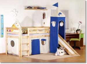 China modern bunk bed pine wood factory