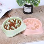 Dog Bowl Pet Slow Food Bowl Anti-Knock Dog Slow Food Bowl Rice Bowl Dog Bowl