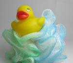Eco - Friendly Vinyl Yellow Baby Rubber Duck Washing Ball For Kids Bath Time