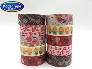 China Custom Printed Foil Washi Paper Tapes For Planner Colorful Gold Masking Tape Washi factory