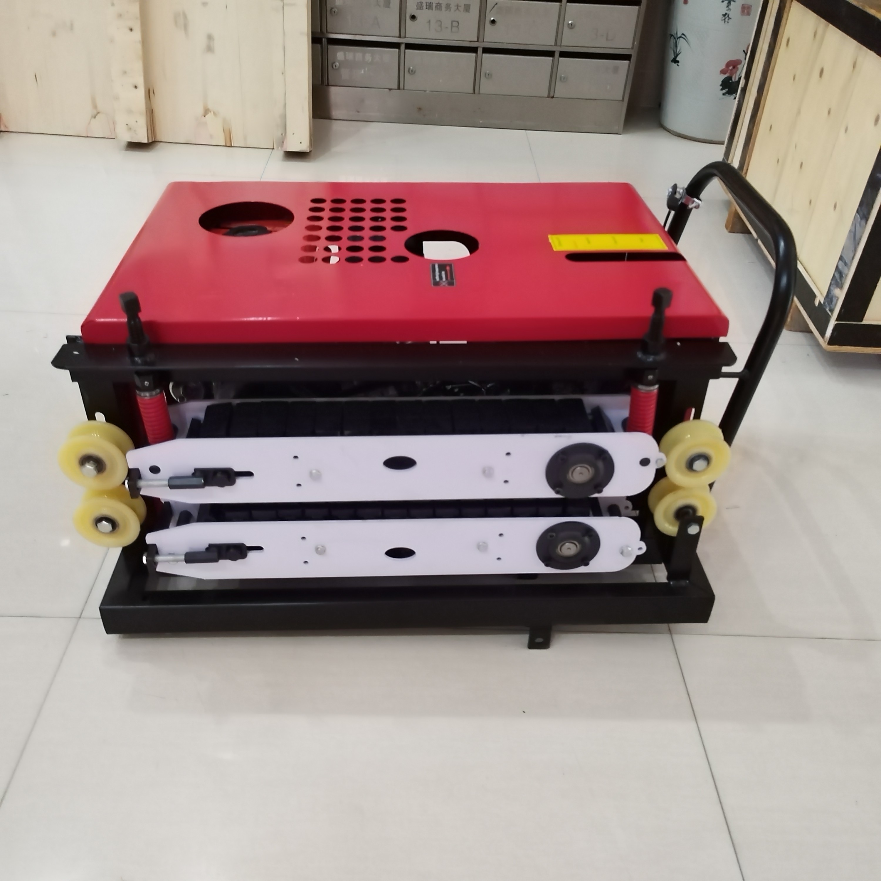 Cable Pulling Machine For FTTH Fiberglass Duct Pole Cable Traction Machine Crawler Type Cable Tractors