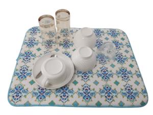 China Medium Size Microfiber Dish Dryinag Mat 38x50cm For Kitchen Countertop factory