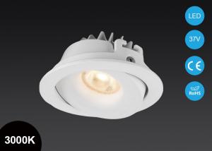 China IP54 7W Adjustable Ceiling Lighting Round LED Recessed Downlight Dimmable factory