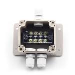 Electrical Enclosure Junction Box with Cable Glands Connectors 63*58*45mm Wall