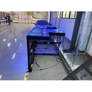 90 Degree IP45 1500 Nits P7.8mm Transparent LED Screen