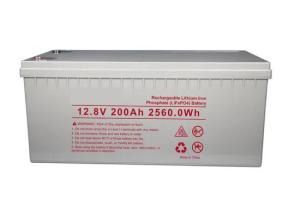 China Long Cycyle Life Solar 2560WH 200AH 12.8 V Lithium Battery factory