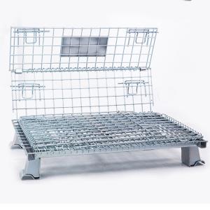China Collapsible Workshop 6.0mm Wire Q235 Steel Pallet Cages factory