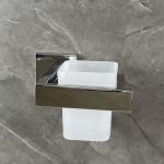 Square Soap Dish Toothbrush Holder Sus304 Wall Mounted Bathroom Tumbler Holder