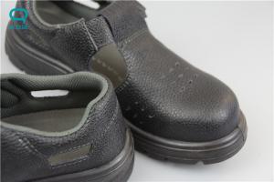 China Industrial ESD Safety Shoes with Steel Toe Mens , Black Color factory