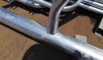 Dairy Farm Self Locking Feed Barriers , Light Structure Farm Barrier Gates