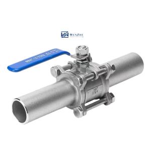 China 1000WOG PN16-PN64 Lever With Lock Manual Lengthening Butt Welded Ball Valve Q61F factory