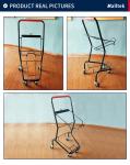 Japan Style 2 Tier Mini Shopping Basket Trolley Cart With 4 Wheels