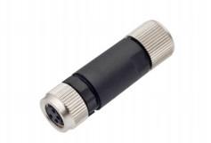 China Customizable M8 IP67 3/4pin Straight Female Metal Plug with Screw Terminal factory