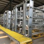 4 Layers 2mm Battery Cage Poultry Egg Collection System ISO9001 Certificated