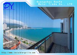 China High Strength SS316 Grade Balcony Invisible Grille Easily Maintained factory