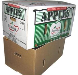 China corrugated box for packing apples factory