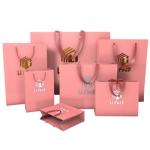 Offset Custom Printed Paper Bags Recyclable Ivory Board Paper