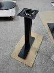 Steel Long Table Legs Outside Furniture Sandy Texture Finish Commercial Table
