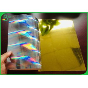 275GSM Laser Gold And Silver Paper Sheet For Making Store Decoration Material