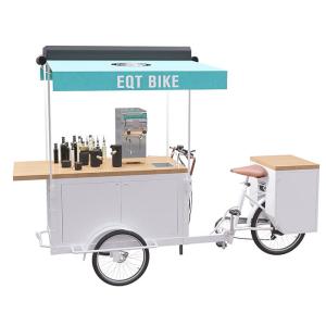 China Customized Bike Vending Cart With Natural Solid Wood Worktable CE Certificate factory