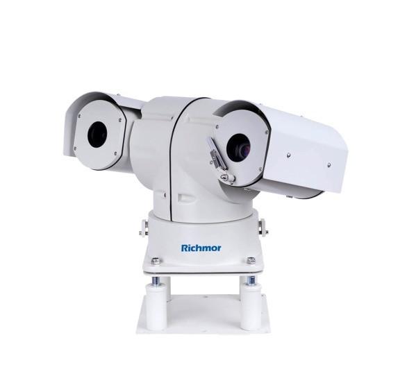 Outdoor Waterproof High Speed Rotate Car Thermal Camera With 4 Channel PTZ
