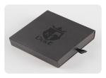 Professional Jewelry Packaging Boxes , Black Paper Packaging Box OEM ODM
