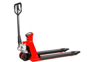 China Optional Wheels Carbon Steel SS Electric Pallet Jack With Weight Scale factory