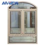 Factory Price Half Moon Tempered Glass Aluminum Casement Windows