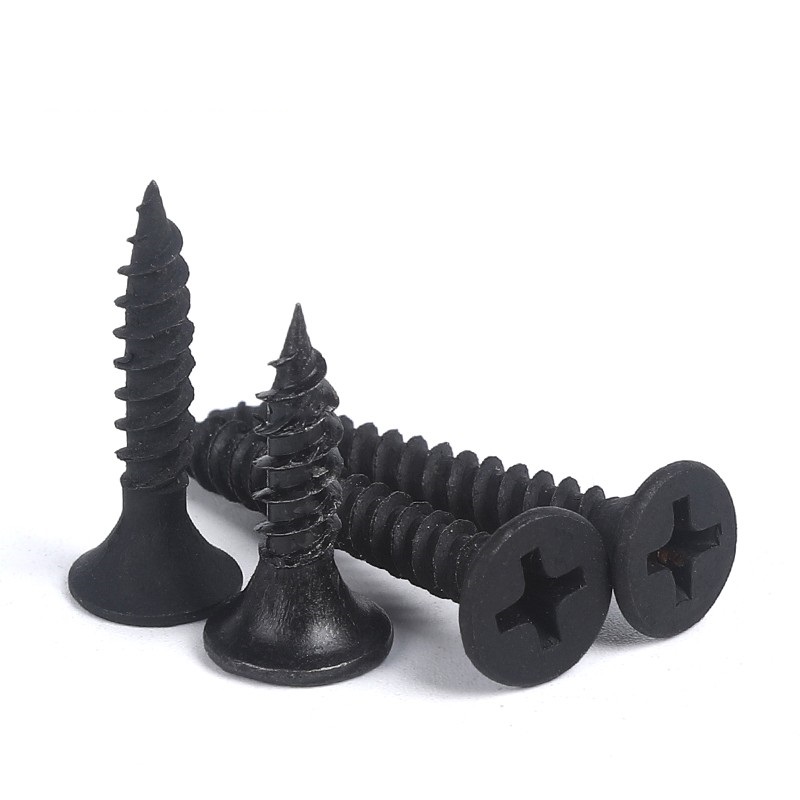 Countersunk Head Phosphated Dry Wall Nail Wall Plate Nail Cross Flat Head Screw in Gray Finish