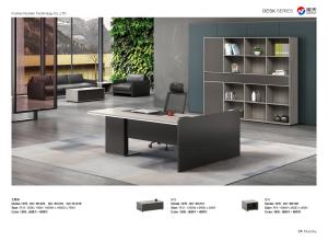 China U Shaped Executive Office Desks With Hutch MDF PVC 180 Kgs Strong Wearability factory