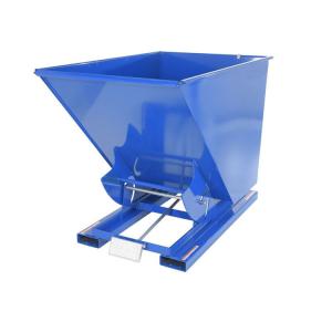 China Heavy Duty Steel Self Dumping Hopper Self Tipping Bins Forklift Self Dump Hopper factory