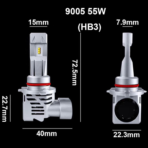 Car LED Headlight H11 H7 55W H4 60/55W Original Bulb Fog Lamp 18000LM H1 9005 9006 HB3 HB4 12V Truck Lights 24V