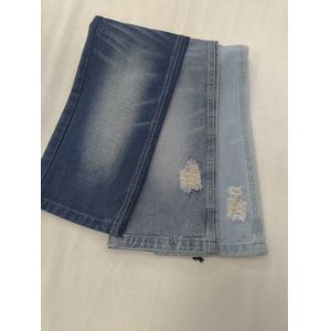 10.7oz Breathable Cotton Viscose Polyester Dark Indigo 180cm Non stretch Denim