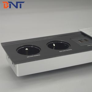 Multimedia conference table recessed desktop mounted power socket outlet