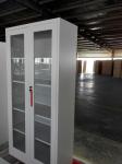 Storage cupboard FYD-W016 with glass door,high height cabinet,4 adjust shevles