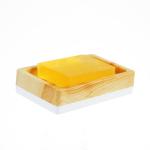 Wood Grain Bathroom Soap Stand Plastic
