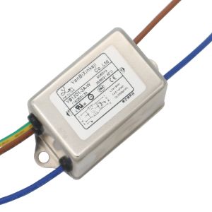 YB12D1 3A Wire Lead EMI Filter Single Phase Power Line Filter For Electromechani