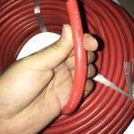 4 AWG Silicone Rubber Cable 600V 5000 Shares / 0.08mm Red Black Tinned Copper