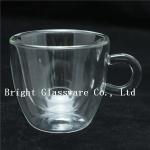 espresso cups, double wall thermo glasses, blown glass coffee cup, tea cup