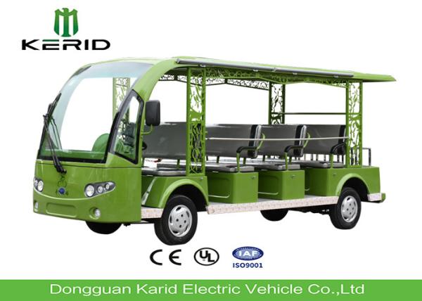 Fashion Design 11 Seats Electric Tourist Car / Electric Sightseeing Bus With 5kw